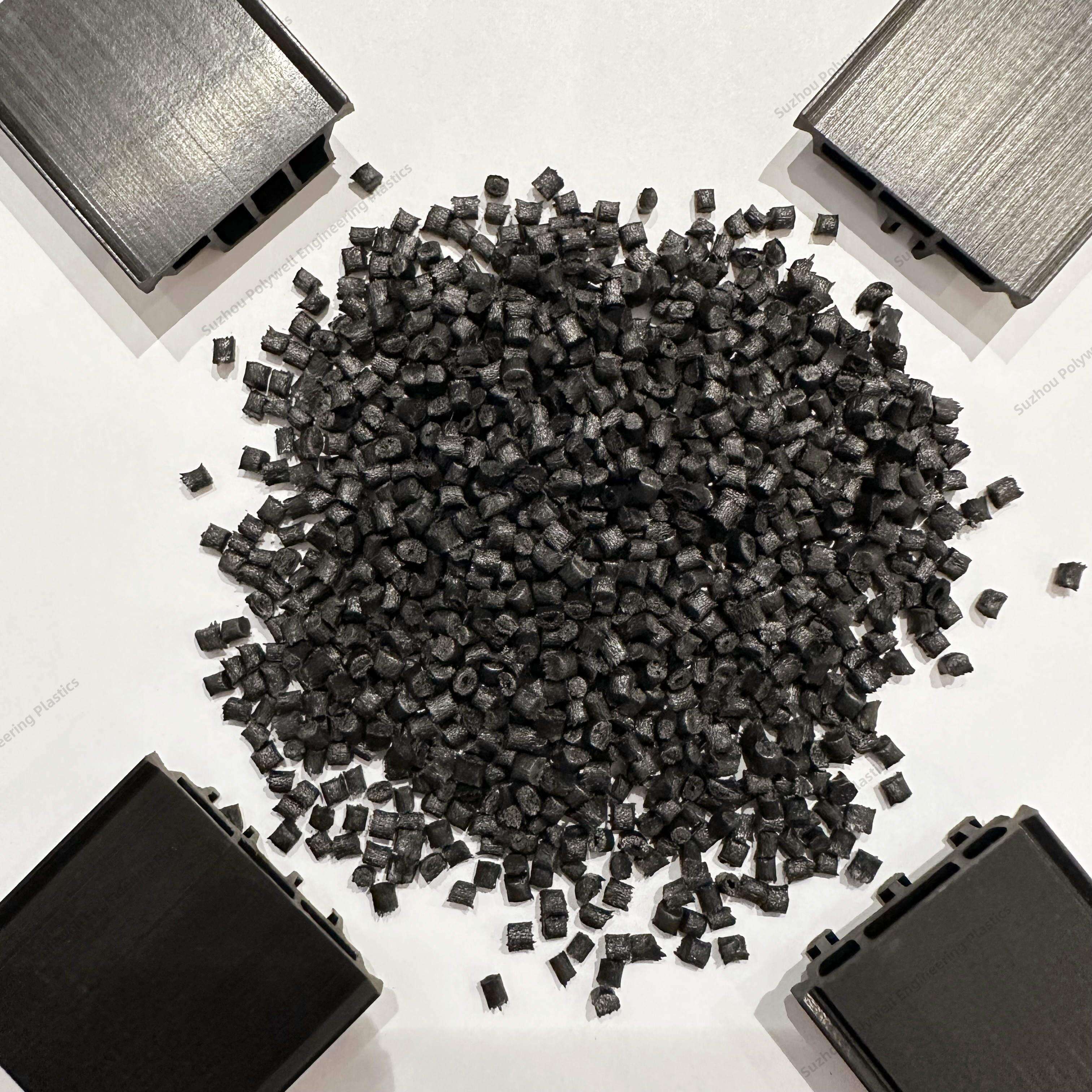 High Strength Granules PA66GF25 Material Polyamide Material Extruding Thermal Break Profile