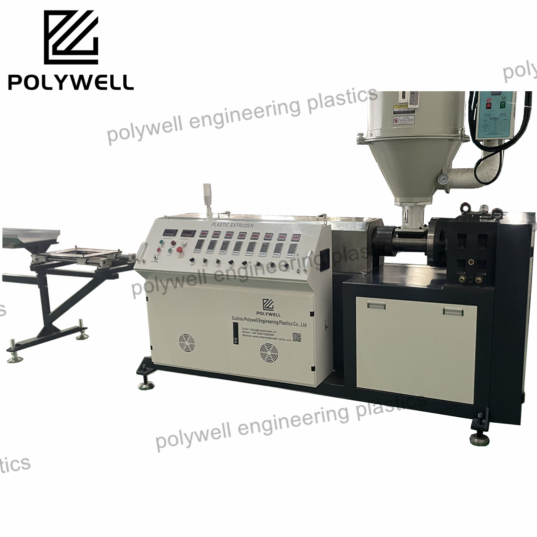POLYWELL Single Screw Extruder for Plastic Extrusion and Material Processing