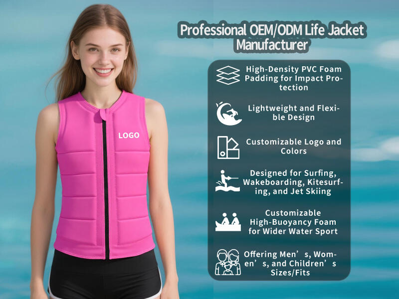 What features make quality life jackets suitable for water sports?