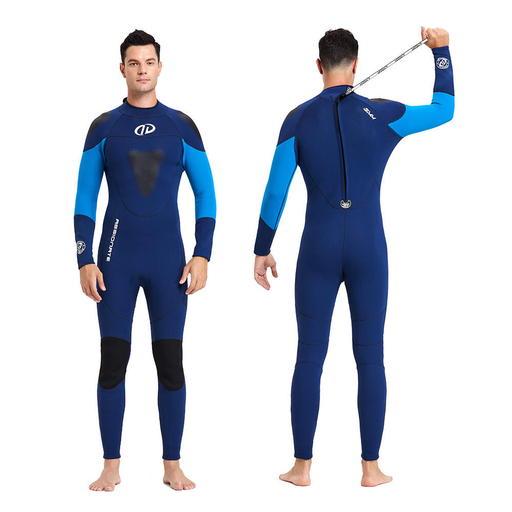 Customized Waterproof Snorkeling One Piece Swimsuits Long Sleeve Trousers Surfing Diving Wetsuit For Men manufacture