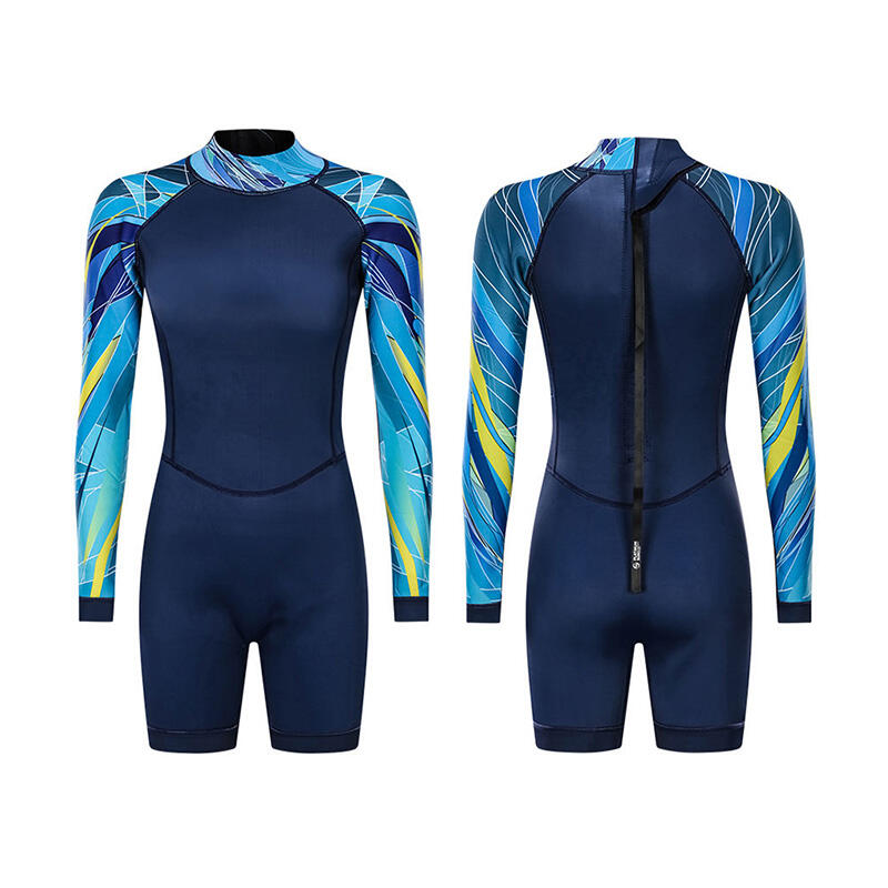 High Quality 3MM Women Neoprene Wetsuits Custom Logo Backzip Adult Snorkeling Diving Surfing Wetsuit Front Zipper Diving Suit