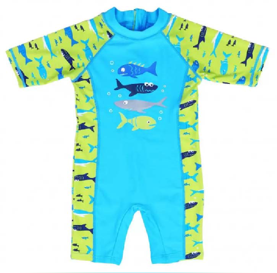 UPF50+ tilpasset svømmeudstyr til drenge med hurtigt tørrende stof til vandsport