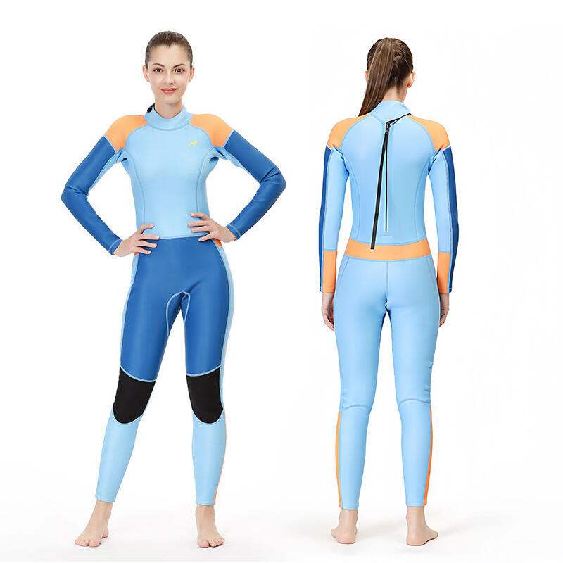 High Quality 3MM Women Neoprene Wetsuits Custom Logo Backzip Adult Snorkeling Diving Surfing Wetsuit Front Zipper Diving Suit