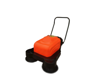 What safety features should a street sweeper have for urban environments?