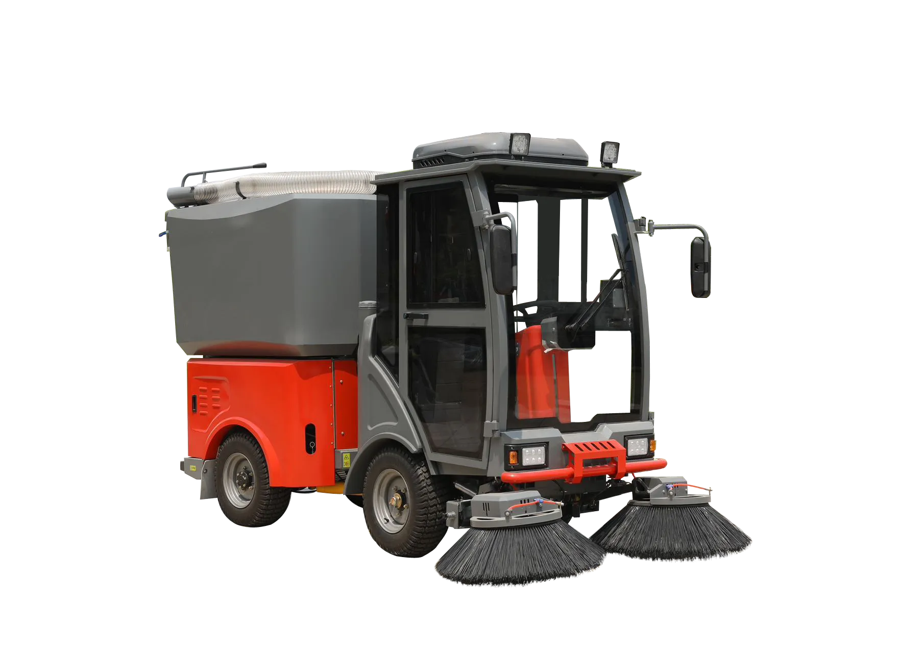 What are the advantages of using a commercial sweeper over traditional broom sweeping?