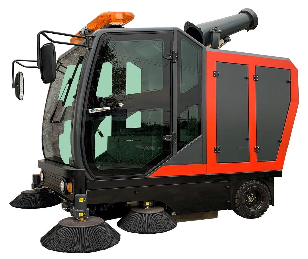 YF-S2100 Enclosed Drive Cab Road Sweeper 