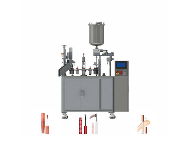 Semi automatic lip gloss mascara filling machine