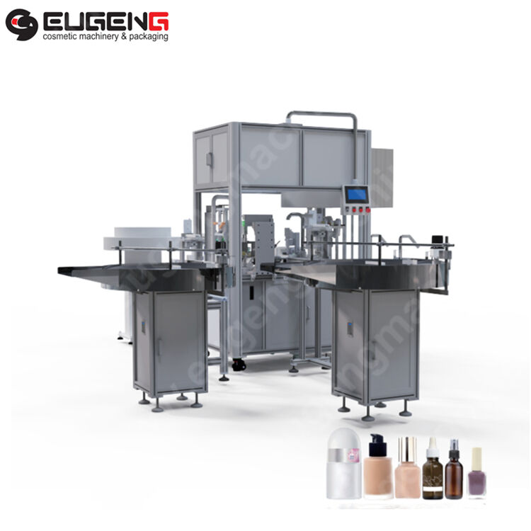 Automatic skincare filling capping machine