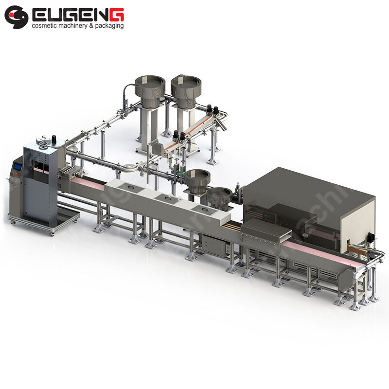 6 nozzles lip balm filling line 