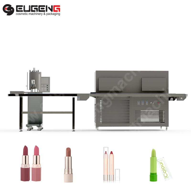 Semi automatic lipstick filling line