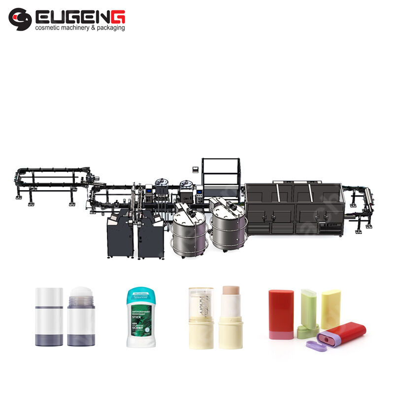 12 nozzles deodorant stick hot filling machine produciton line