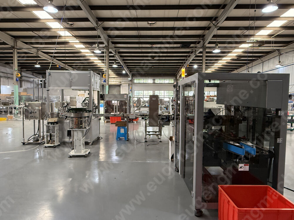 Full automatic lip gloss filling,capping,weighing,labeling,cartoning machine