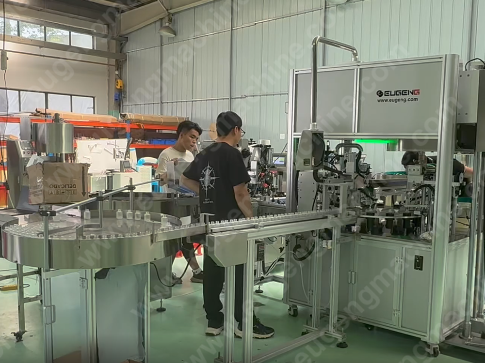 Automatic skincare filling capping machine