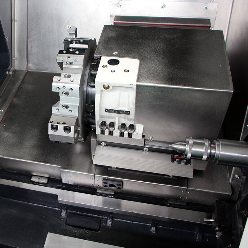 Tour CNC compact à banc incliné – Conception peu encombrante avec une grande précision