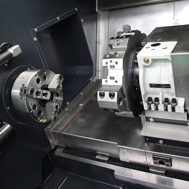 Tour CNC compact à banc incliné – Conception peu encombrante avec une grande précision