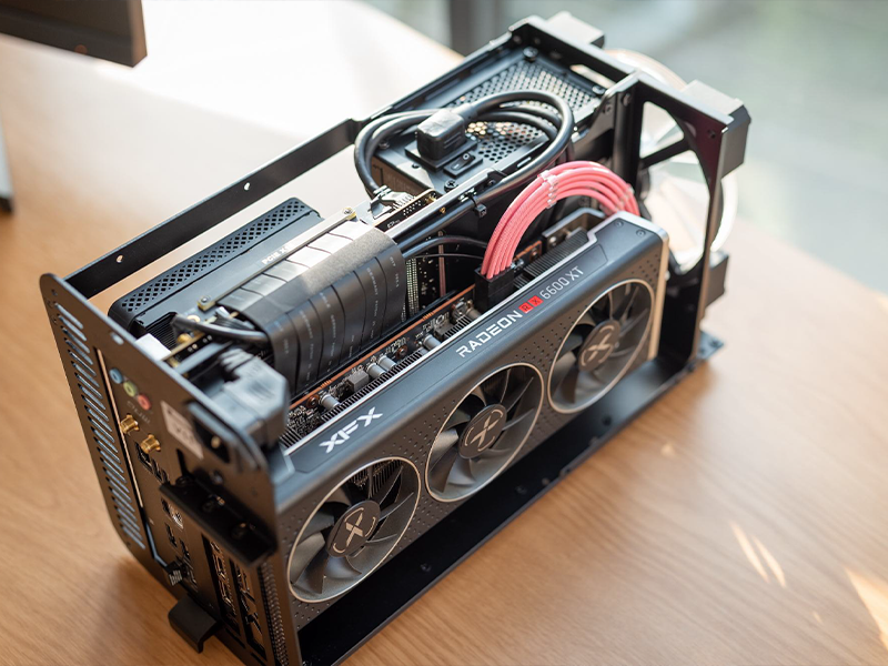 What size motherboard fits a compact custom PC build?
