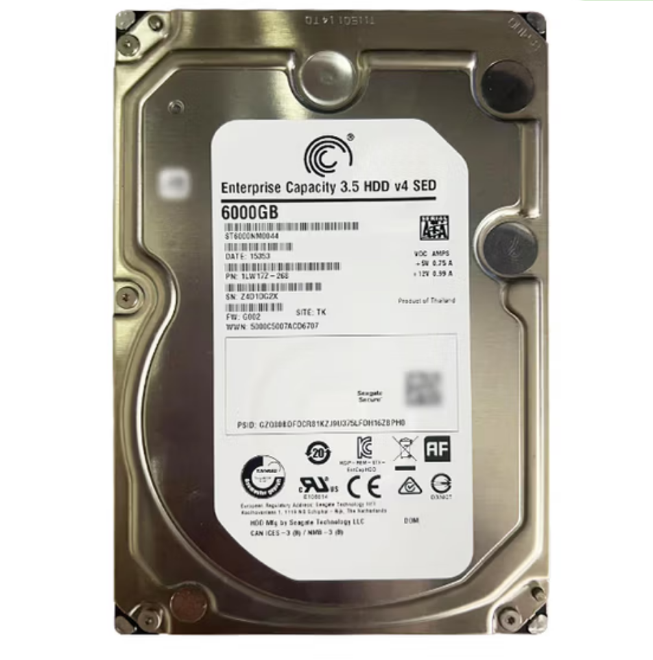 ST6000NM0044 सीगेट कॉन्स्टेलेशन ES.3 ST6000NM0044 6TB SATA 6Gb/s 7200RPM 128MB कैश (SED/512e) 3.5-इंच आंतरिक हार्ड ड्राइव