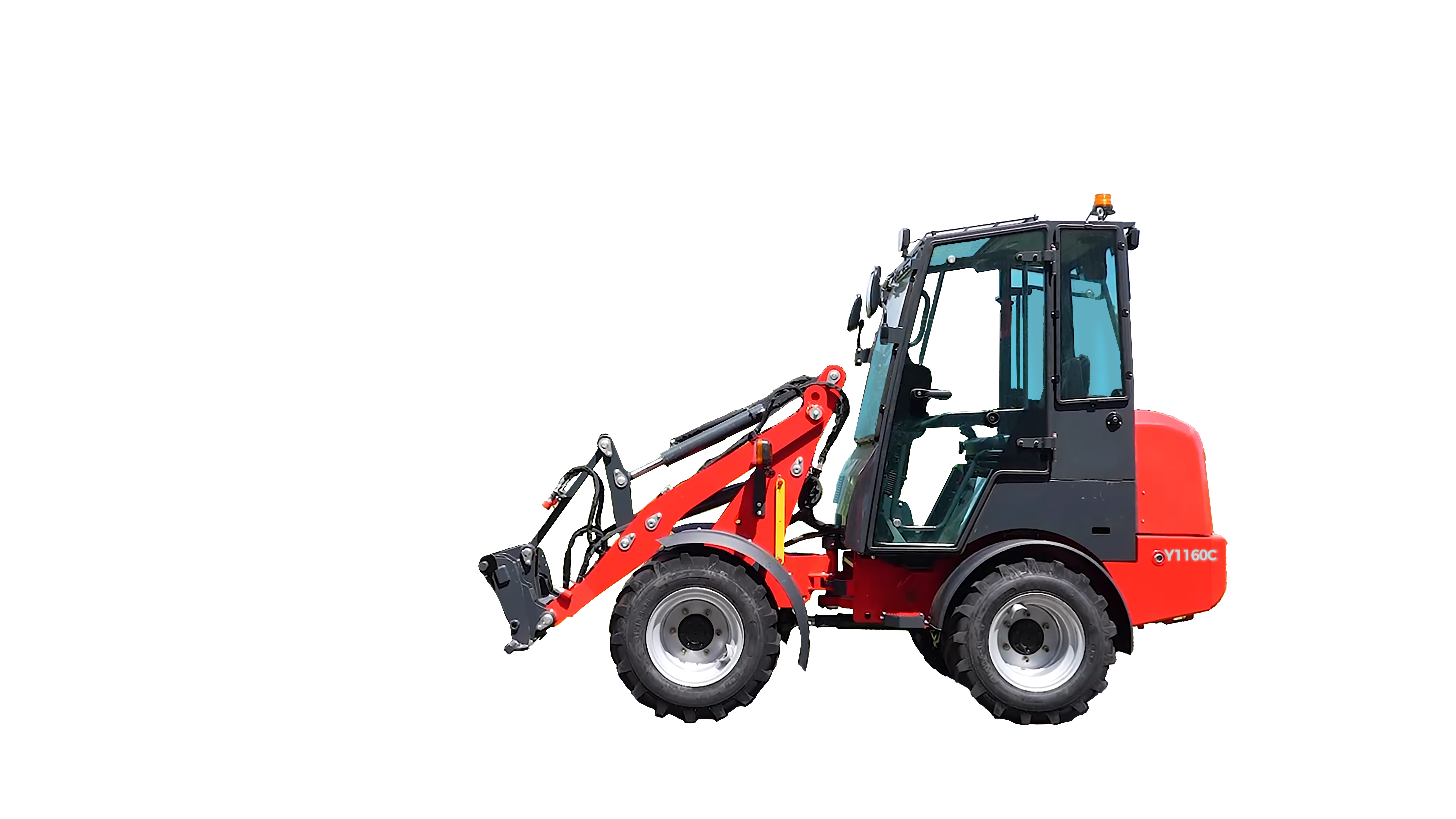 YOUNGBISON Y1160C with Closed Cabin / Heater / Radio compact loader
