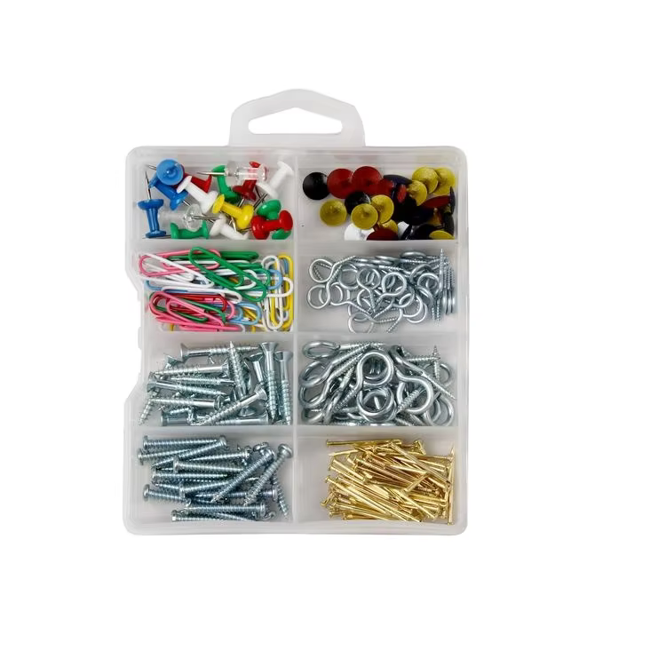 Factory Supply Universal 215 PC Fastener Daily Used Kits Assortment Customizable Plastic Fastener Kits with OEM Support manufacture