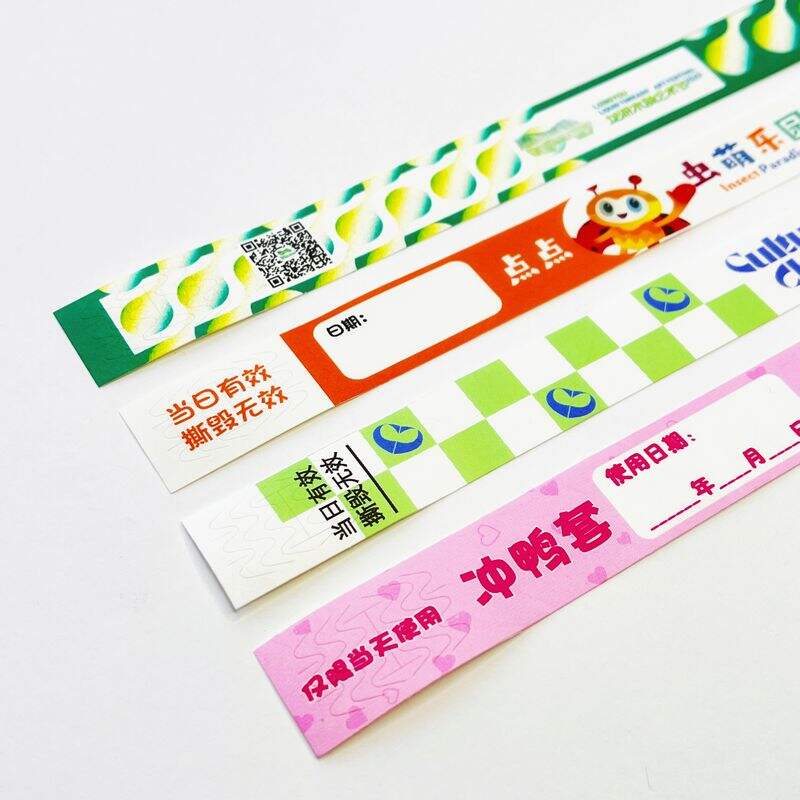 Customized Tyvek Disposable Wristband Paper Bracelet For your Event Access Control Safty