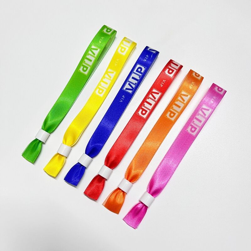 Wholesales Woven Wristband High Quality Custom Gym Party One Time Using Or Reused Soft Skin-friendly Adjustable Id Event Woven Wristband