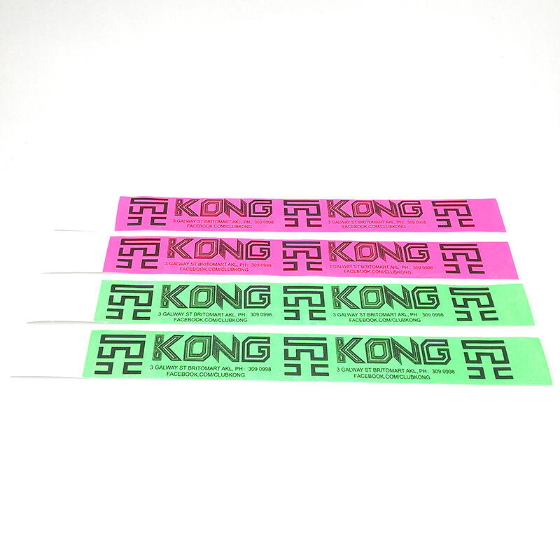 Supplier Wholesale Custom Disposable Tyvek Paper Wristband WIth QR Code Serial Number