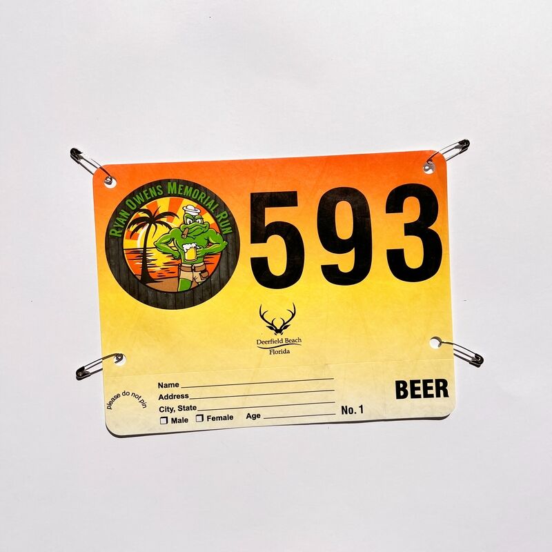 Making Your Racing Number Bibs For Your Marathon Event Tyvek Paper Material With Safty Pins