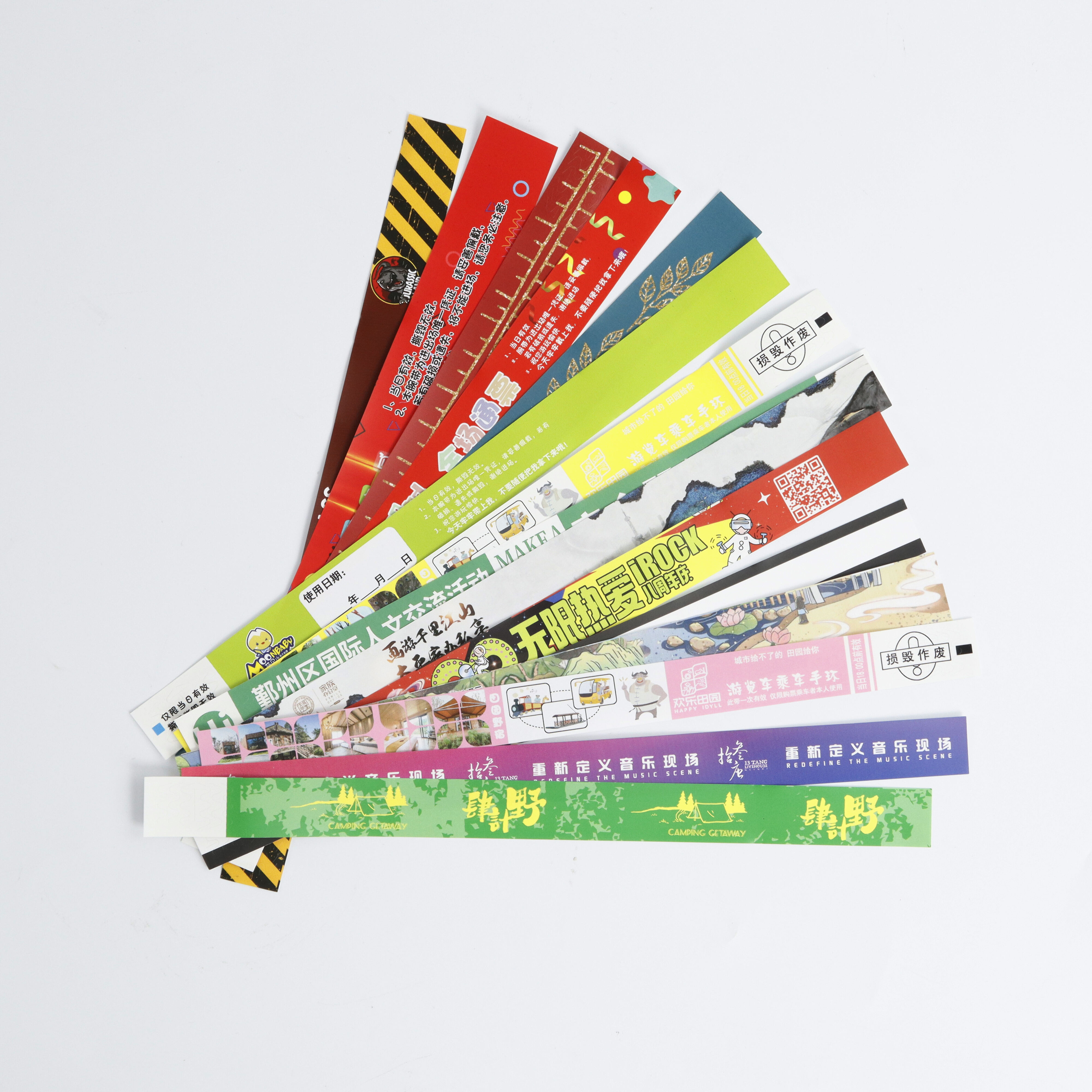 Disposable Waterproof Wrist Band Custom PP Paper Tyvek Paper Bracelet For Events Festival Water Swimming Pool Park Wristband factory