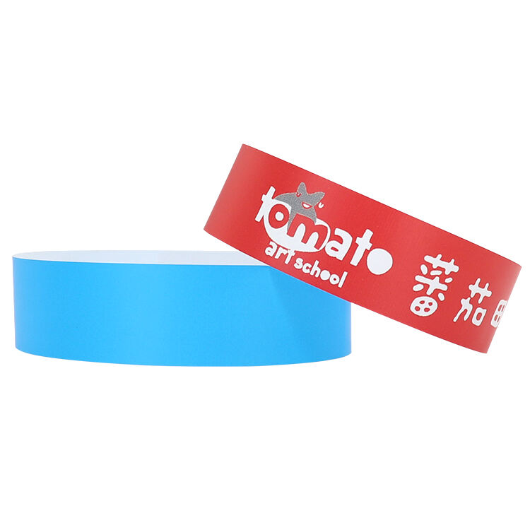 Disposable Waterproof Wrist Band Custom PP Paper Tyvek Paper Bracelet For Events Festival Water Swimming Pool Park Wristband factory