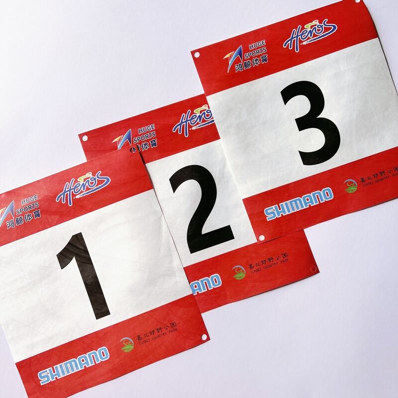 Chinese Supplier Custom Tyvek Paper Racing Number Bibs For Your Marathon Event