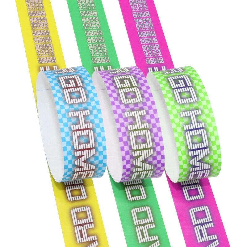 Chinese Manufacturer Wholsale Custom Tyvek Paper Bracelet With Your Logo Printing