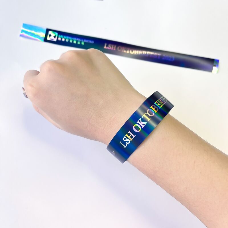 Customized Holographic Laser Disposable Activity Wristbands - A Perfect Choice for One - time Events!