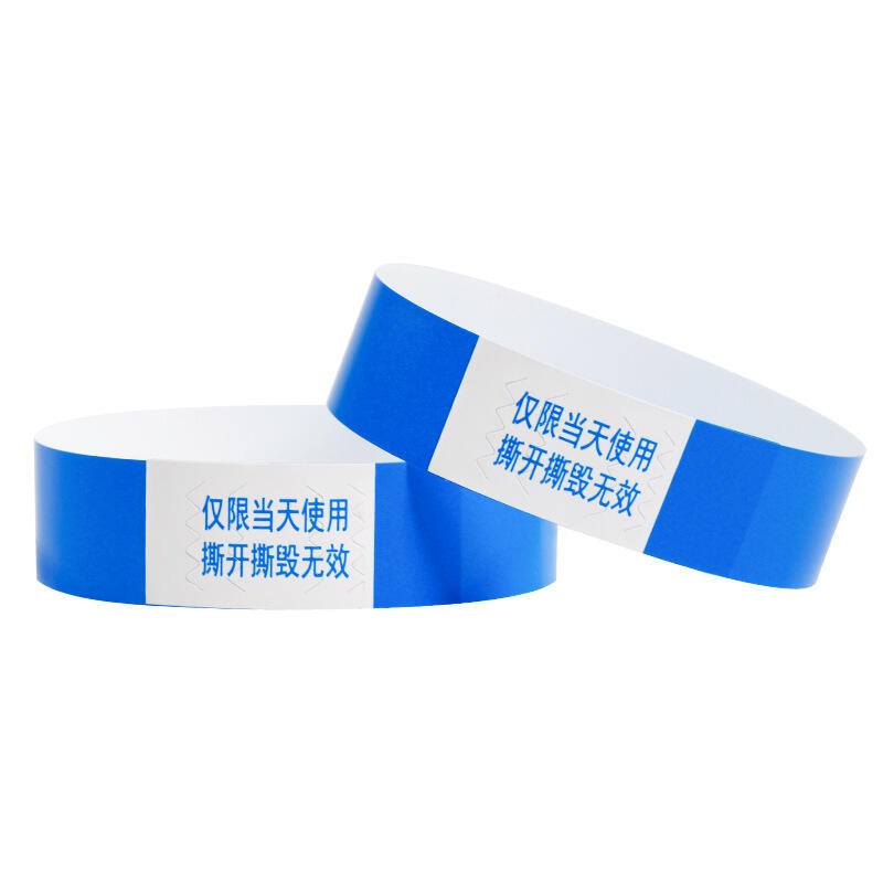 Disposable One Time Use Custom Waterproof Tyvek Paper Bracelets Theme Swimming Pool Party Paper Admission Tickets Tyvek Wristband