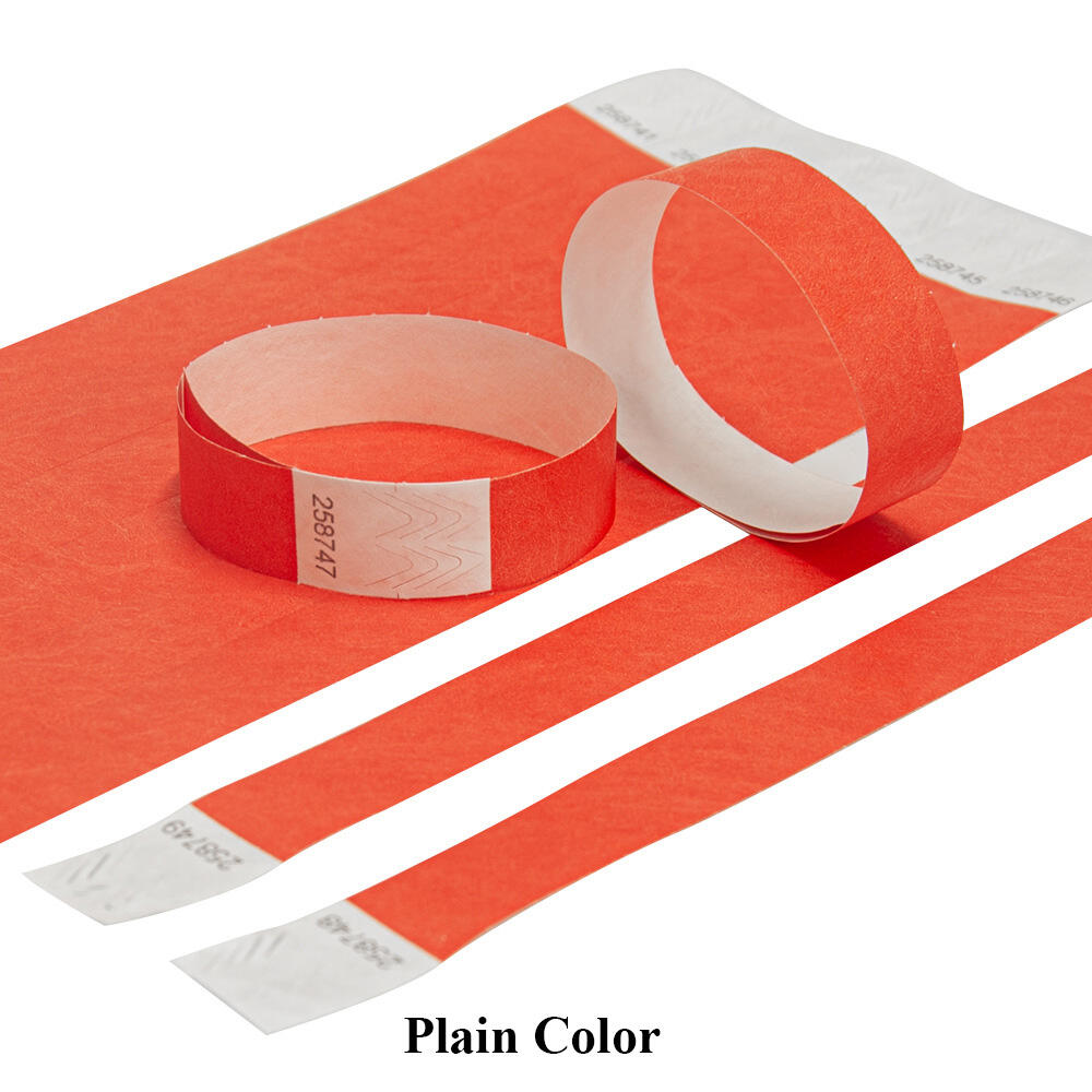 Chinese Supplier Waterproof Customized Tyvek Paper Wristband WIth Bra code QR code Serial Number For Event