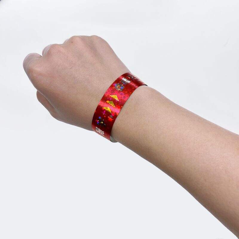 Holographic Shiny Laser Colorful Disposable Activity Wristbands Bracelet - For Unforgettable One - time Gatherings