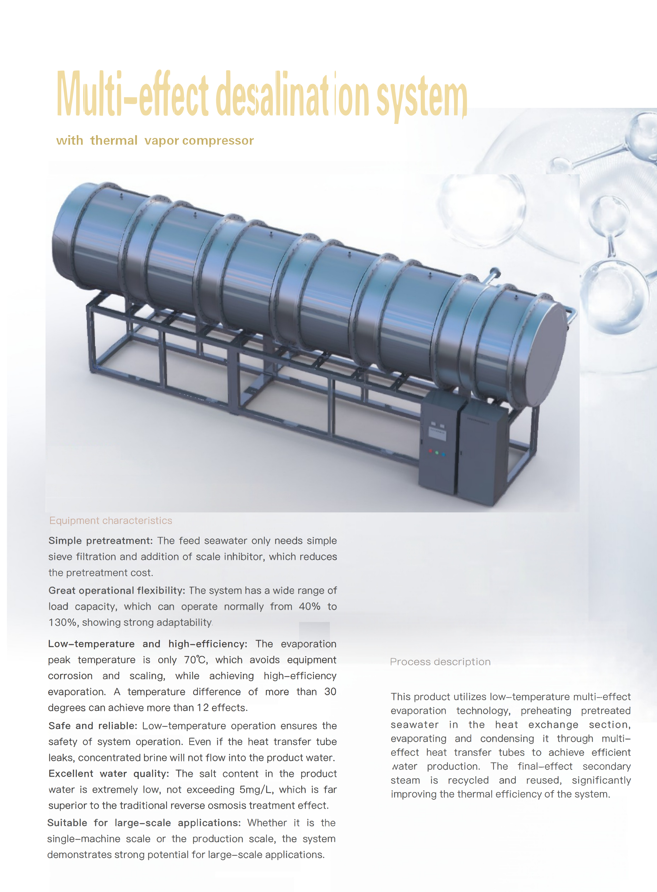 Seawater Desalination System details