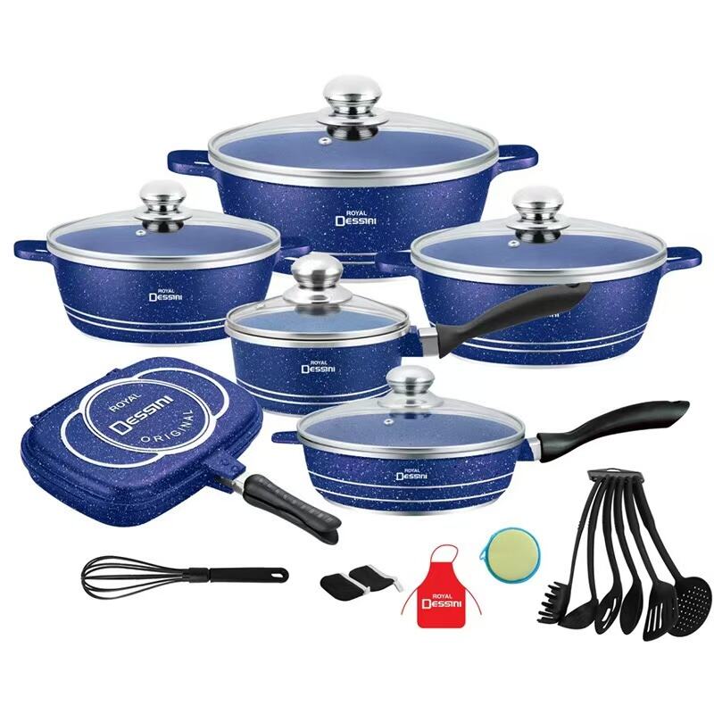 23pcs aluminum non-stick set 