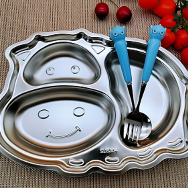 304 stainless steel Cow shape dinner plate