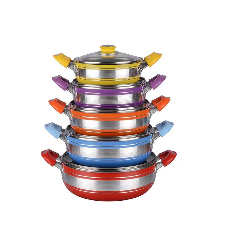 18-26cm non-stick aluminum stockpot set