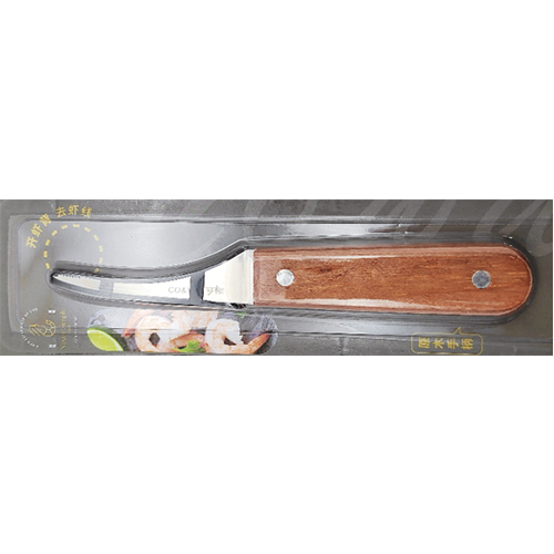 Log Handle stainless steel Shrimp de-veining knife