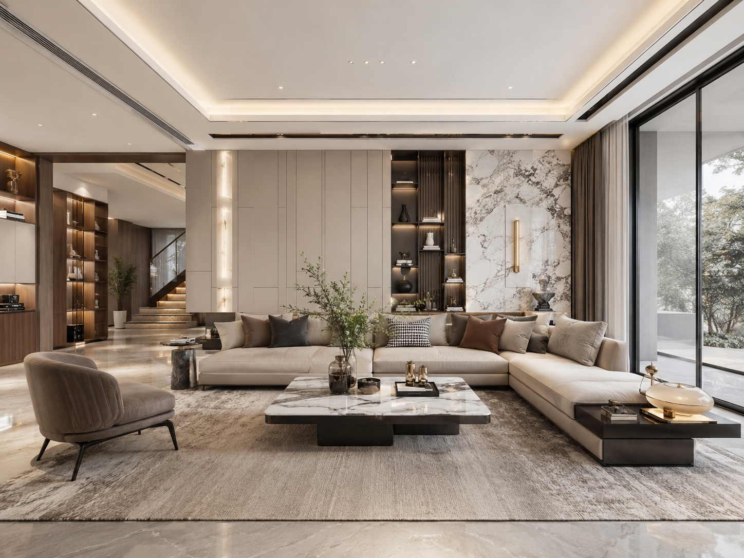 Interiores personalizados para villas con carpintería empotrada integrada