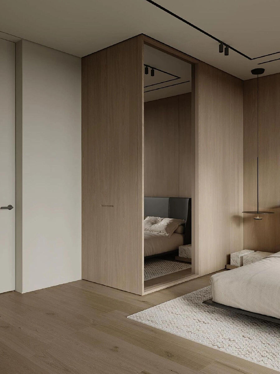 Sliding Door Wardrobe With Mirror