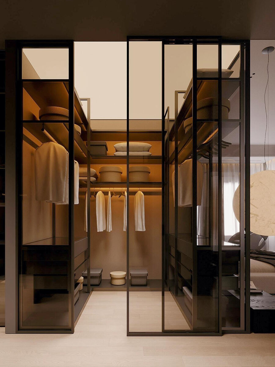 Master Bedroom Makeover: Transforming Headboard Area into a Glass Walk - in Closet