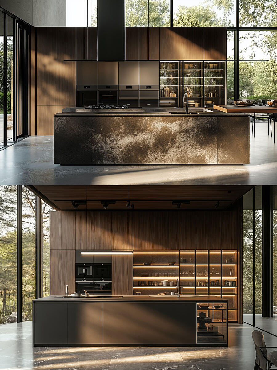 Luxury Modern Kitchen Cabinet & Island Collection