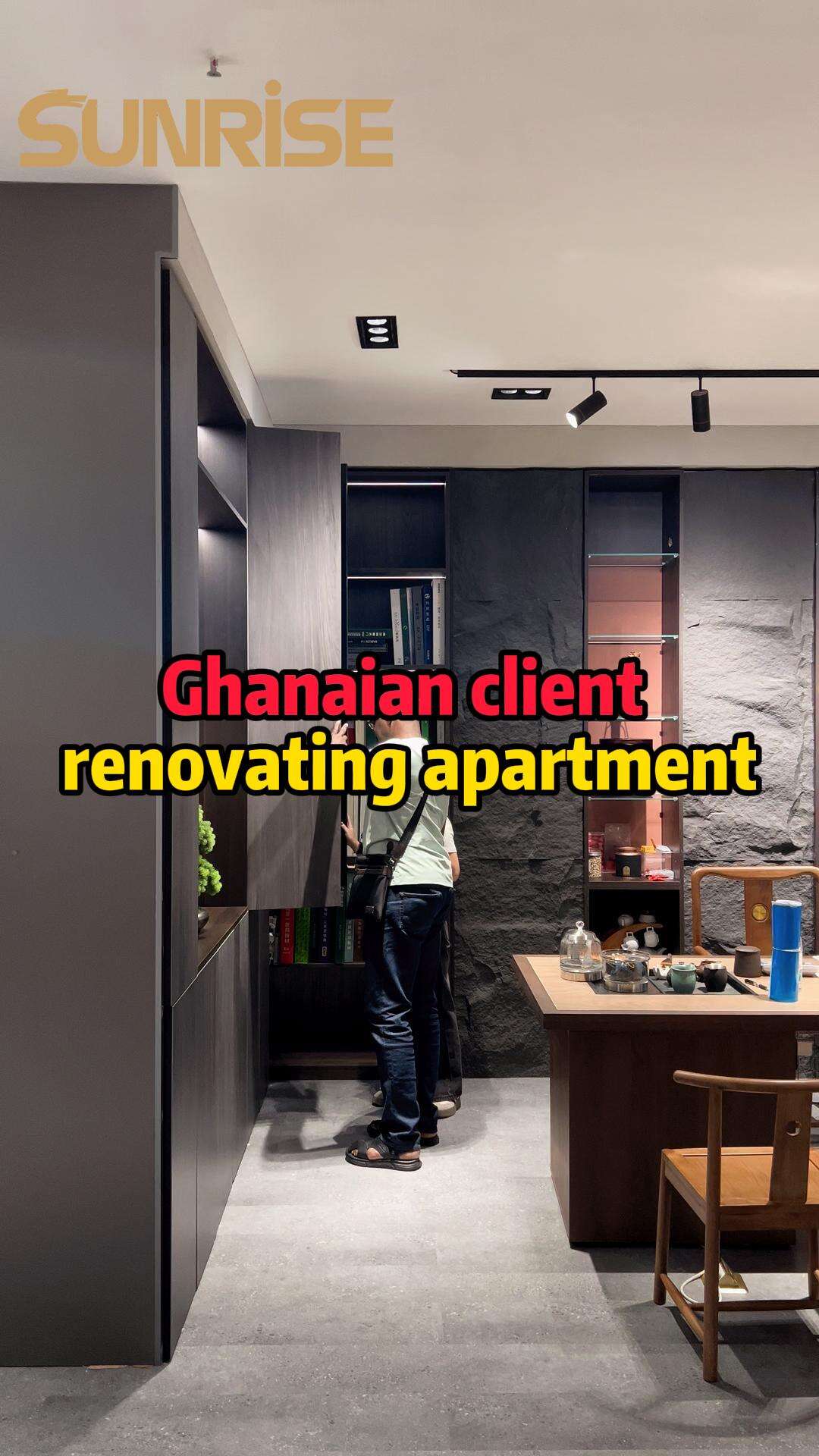 Cliente ghanés reformando apartamento