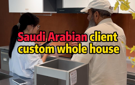 Cliente de Arabia Saudita personalización completa de la casa