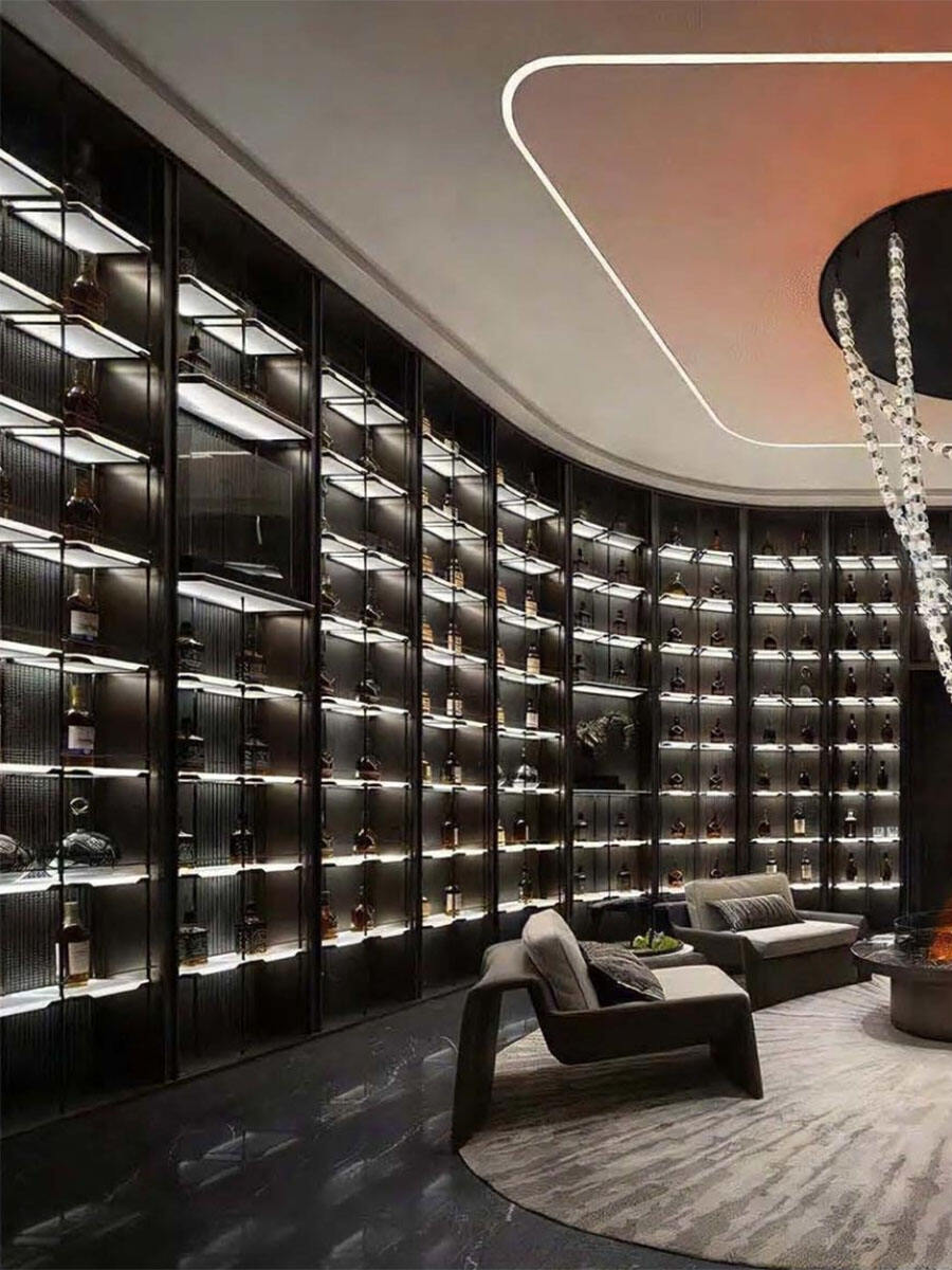 Light Luxury Stainless Steel Wine Cooler Wine Cellar