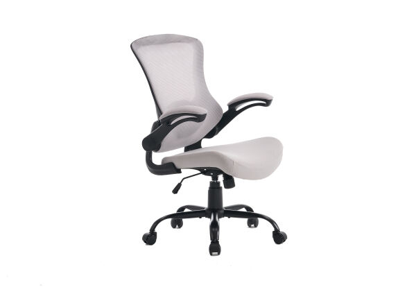 Jedrska ergonomsko stolica sa nogarelu - Visoka leđna kretljiva mrežasta stolica za dugi rad
