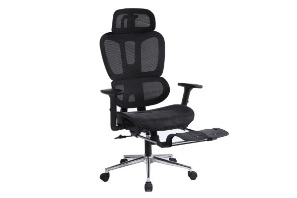 Original Ergonomski poslovni stolic - Vrtuljasti mrežni stolic sa prilagodljivom visinom i podnožjem