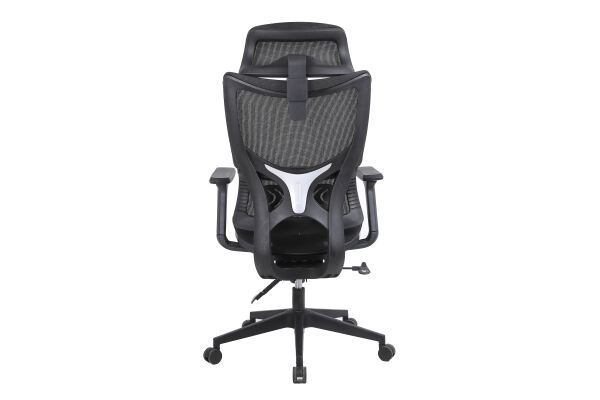 Сіткове крісло Master Ergonomic - високоподлогове офісне крісло з підставкою для ніг та підтримкою поясничної зони